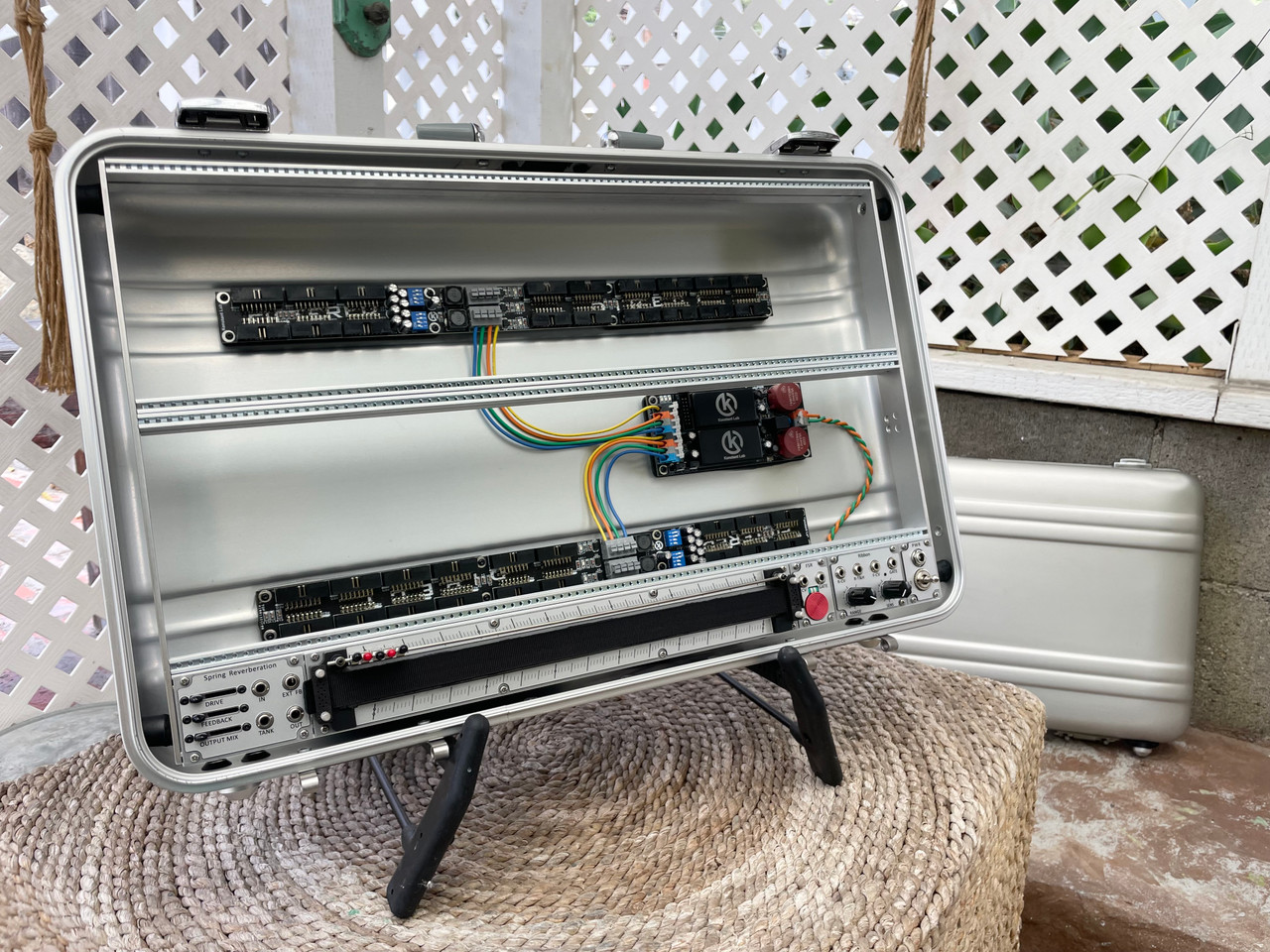 BPNYC ZERO Halliburton Eurorack Modular Travel Case 7U w/Pulp Logic 1Us